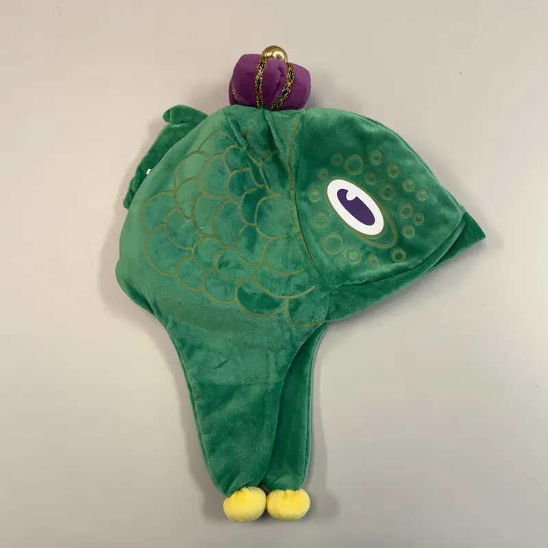 Throw: KP Plush Grouper Caps, Green (Bag of 3)