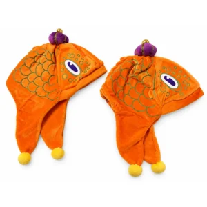 Throw: KP Plush Grouper Caps, Gold (Bag of 3)